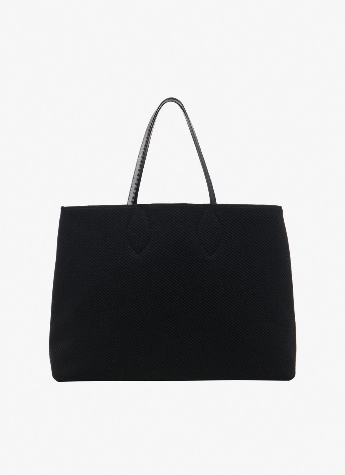 Small knit tote bag ALAÏA BLACK SMALL KNIT TOTE BAG